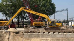 Майданчик будівництва шляхопроводу